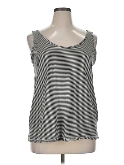 Pre-owned Lane Bryant Sleeveless T-shirt In Gray