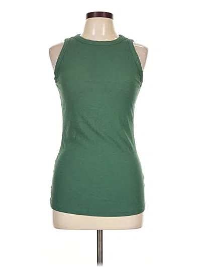 Pre-owned Lane Bryant Sleeveless T-shirt In Green