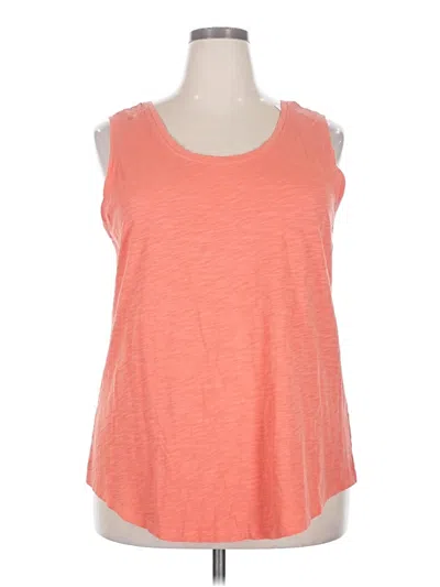 Lane Bryant Sleeveless T-shirt In Orange