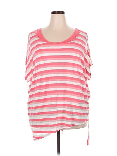 Pre-owned Lane Bryant Sleeveless T-shirt In Pink