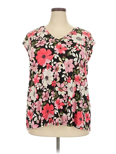 Pre-owned Lane Bryant Sleeveless T-shirt In Pink