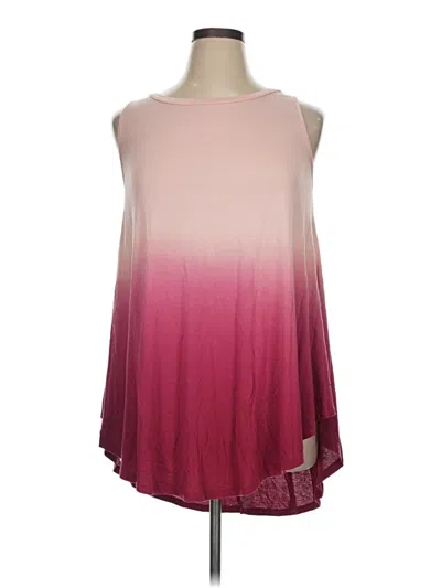 Pre-owned Lane Bryant Sleeveless T-shirt In Pink