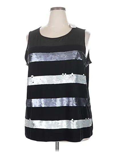 Pre-owned Lane Bryant Sleeveless T-shirt In Silver