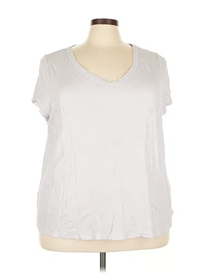 Pre-owned Lane Bryant Sleeveless T-shirt In Silver