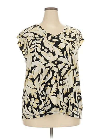 Pre-owned Lane Bryant Sleeveless T-shirt In White