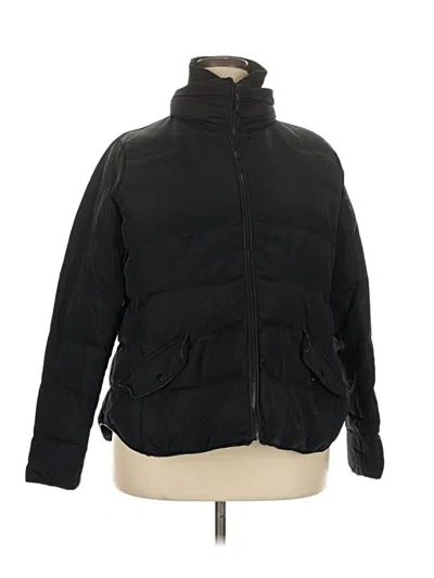Pre-owned Lane Bryant Snow Jacket In Black