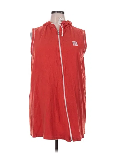 Pre-owned Lane Bryant Sweater Vest In Red