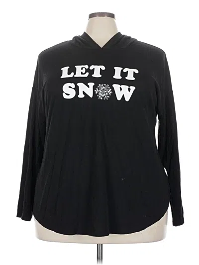 Pre-owned Lane Bryant Sweatshirt In Black