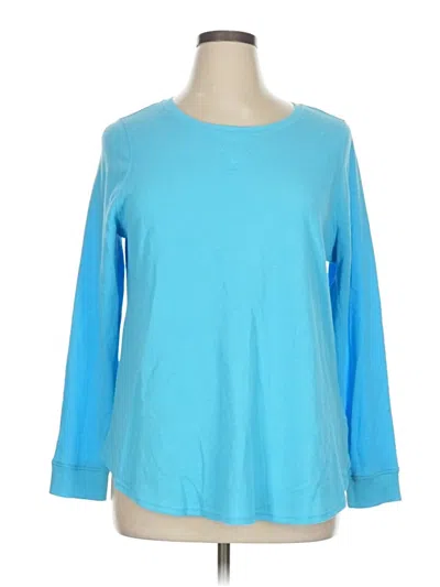 Pre-owned Lane Bryant Sweatshirt In Blue