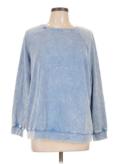 Pre-owned Lane Bryant Sweatshirt In Blue