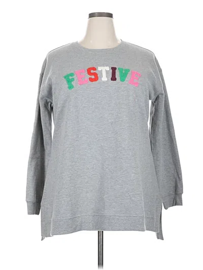 Lane Bryant Sweatshirt In Gray