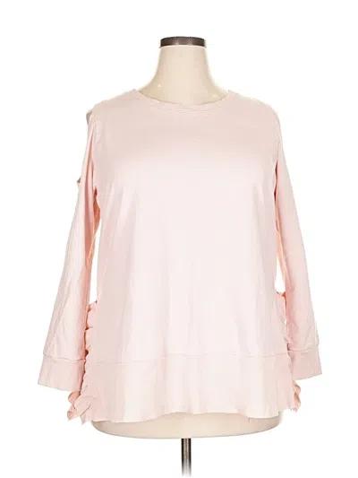 Pre-owned Lane Bryant Sweatshirt In Pink