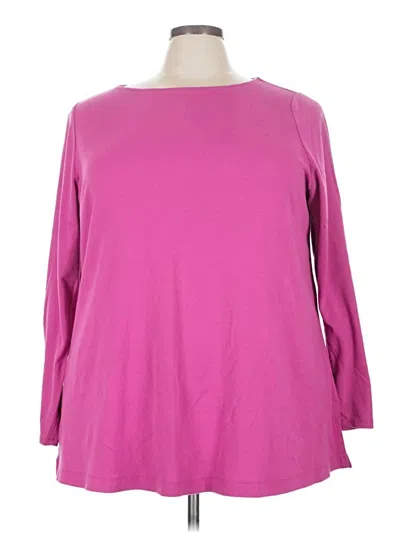 Pre-owned Lane Bryant Sweatshirt In Pink