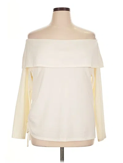 Lane Bryant Sweatshirt In White