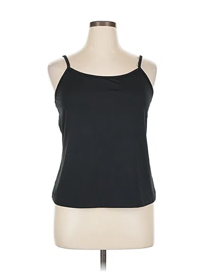 Pre-owned Lane Bryant Tank Top Black Halter Neckline Tops