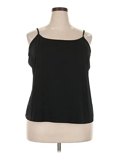 Pre-owned Lane Bryant Tank Top Black Halter Neckline Tops