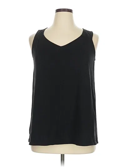 Pre-owned Lane Bryant Tank Top Black Halter Neckline Tops