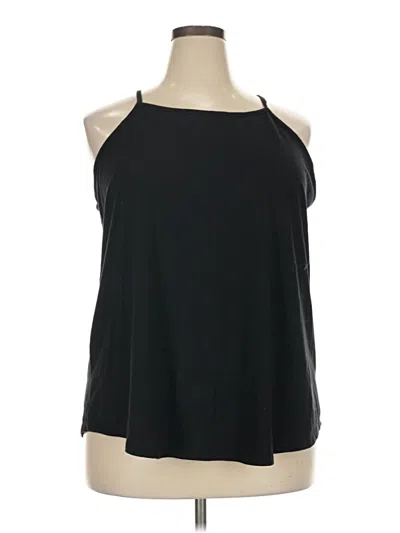 Pre-owned Lane Bryant Tank Top Black Halter Neckline Tops