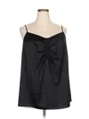 Lane Bryant Tank Top Black Strapless Neckline Tops In Black