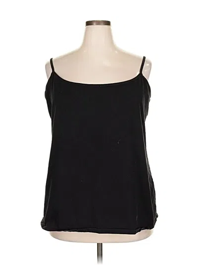 Pre-owned Lane Bryant Tank Top Black Strapless Neckline Tops