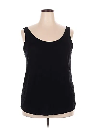 Pre-owned Lane Bryant Tank Top Black Strapless Neckline Tops