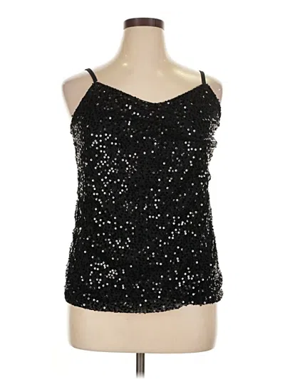 Pre-owned Lane Bryant Tank Top Black Strapless Neckline Tops