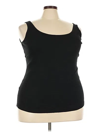 Pre-owned Lane Bryant Tank Top Black Strapless Neckline Tops