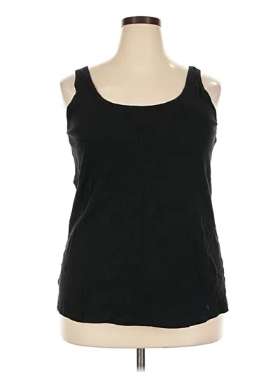 Pre-owned Lane Bryant Tank Top Black Strapless Neckline Tops
