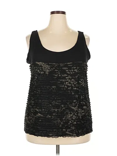 Pre-owned Lane Bryant Tank Top Black Strapless Neckline Tops