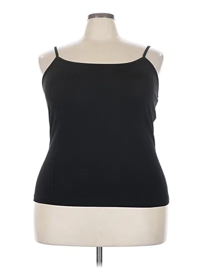 Pre-owned Lane Bryant Tank Top Black Strapless Neckline Tops