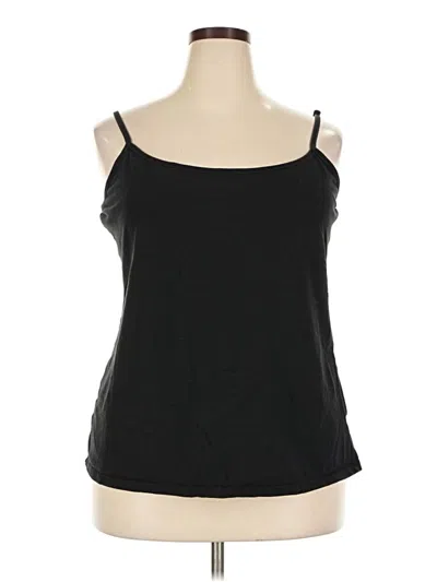Pre-owned Lane Bryant Tank Top Black Strapless Neckline Tops