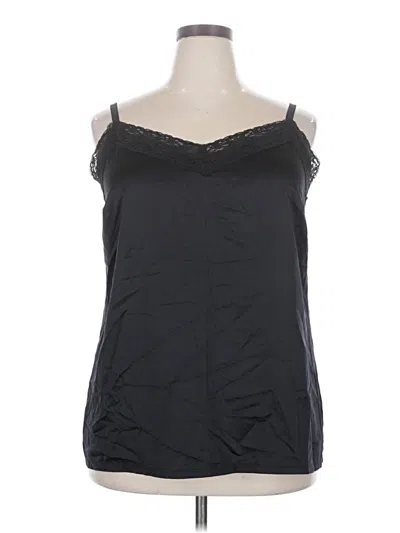 Pre-owned Lane Bryant Tank Top Black Strapless Neckline Tops