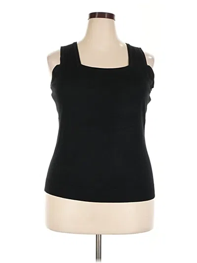 Pre-owned Lane Bryant Tank Top Black Strapless Neckline Tops