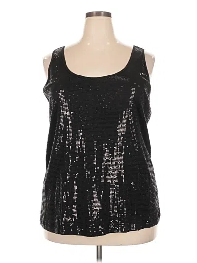 Pre-owned Lane Bryant Tank Top Black Strapless Neckline Tops
