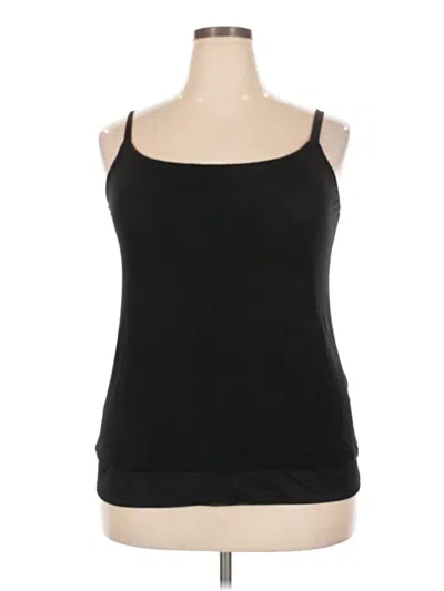 Pre-owned Lane Bryant Tank Top Black Strapless Neckline Tops