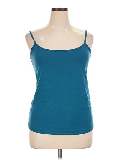 Pre-owned Lane Bryant Tank Top Blue Strapless Neckline Tops