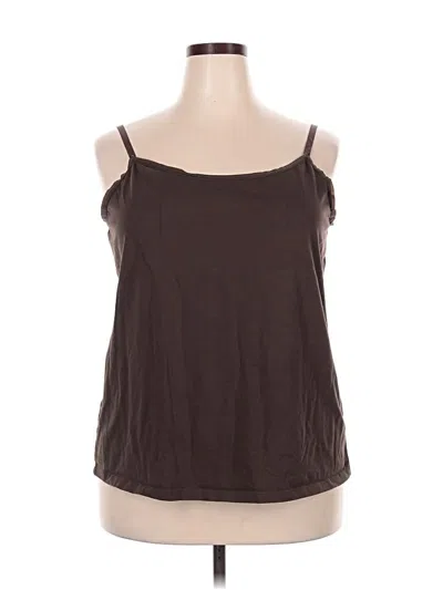 Pre-owned Lane Bryant Tank Top Brown Strapless Neckline Tops