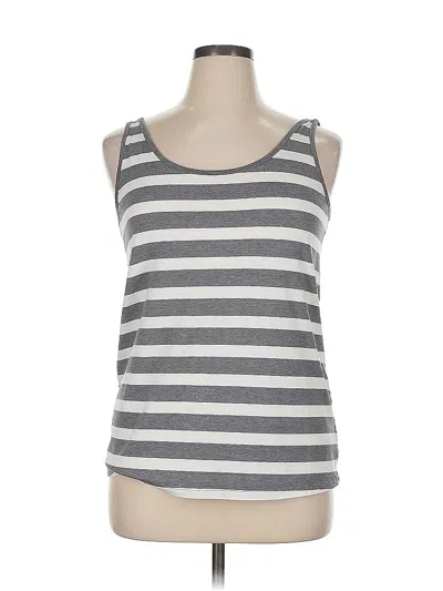 Pre-owned Lane Bryant Tank Top Gray Strapless Neckline Tops