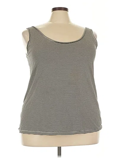 Pre-owned Lane Bryant Tank Top Gray Strapless Neckline Tops