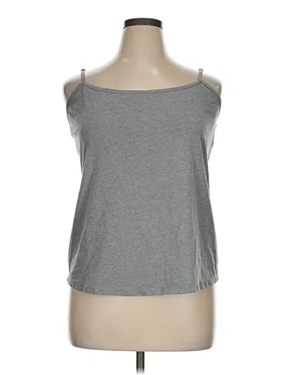 Pre-owned Lane Bryant Tank Top Gray Strapless Neckline Tops