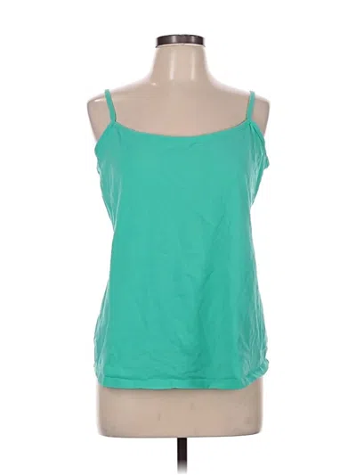 Pre-owned Lane Bryant Tank Top Green Strapless Neckline Tops