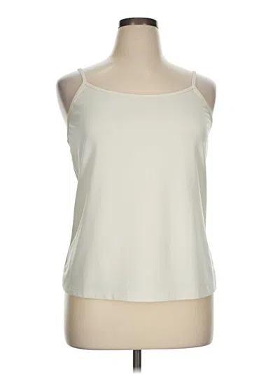 Pre-owned Lane Bryant Tank Top Ivory Halter Neckline Tops