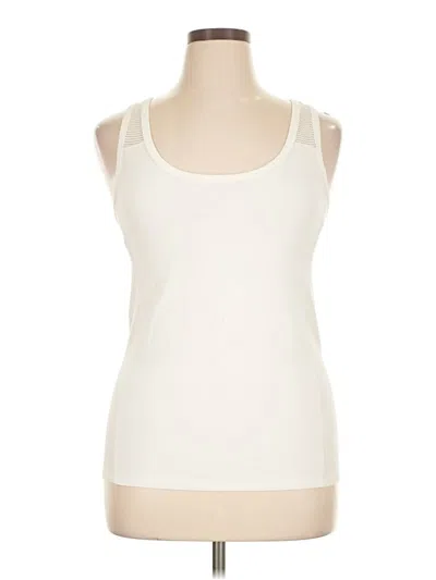 Pre-owned Lane Bryant Tank Top Ivory Strapless Neckline Tops
