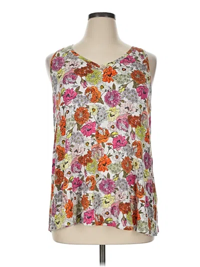 Pre-owned Lane Bryant Tank Top Ivory Strapless Neckline Tops