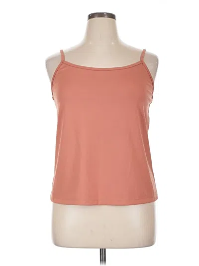 Pre-owned Lane Bryant Tank Top Orange Strapless Neckline Tops