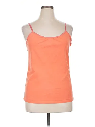 Pre-owned Lane Bryant Tank Top Orange Strapless Neckline Tops