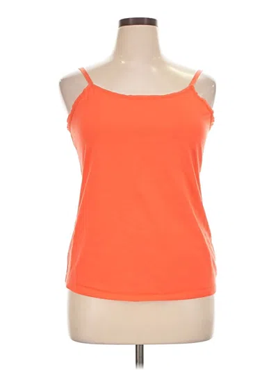 Pre-owned Lane Bryant Tank Top Orange Strapless Neckline Tops