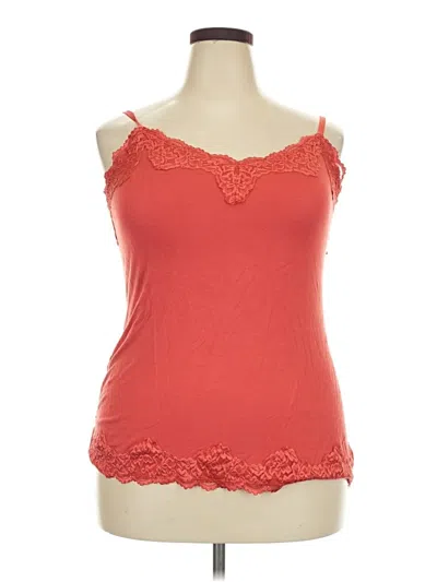 Pre-owned Lane Bryant Tank Top Orange Sweetheart Neckline Tops