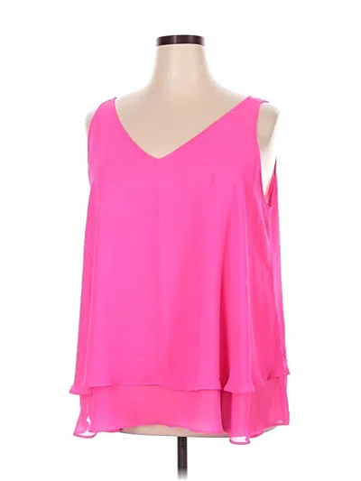 Lane Bryant Tank Top Pink Cold Shoulder Neckline Tops