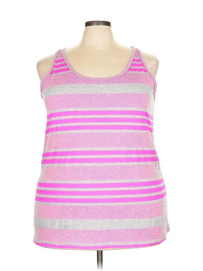 Pre-owned Lane Bryant Tank Top Pink Halter Neckline Tops